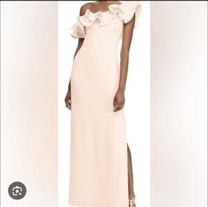 Lauren Ralph Lauren One Shoulder Pink Dress